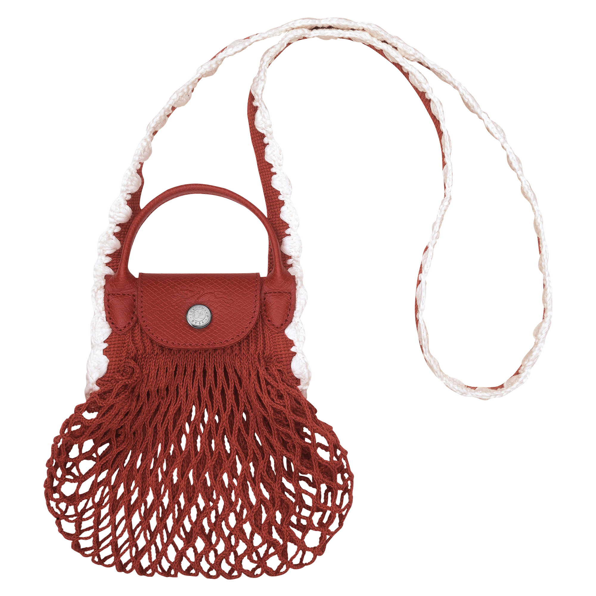 Le Pliage Collection XS Mesh bag / Terracotta - Canvas