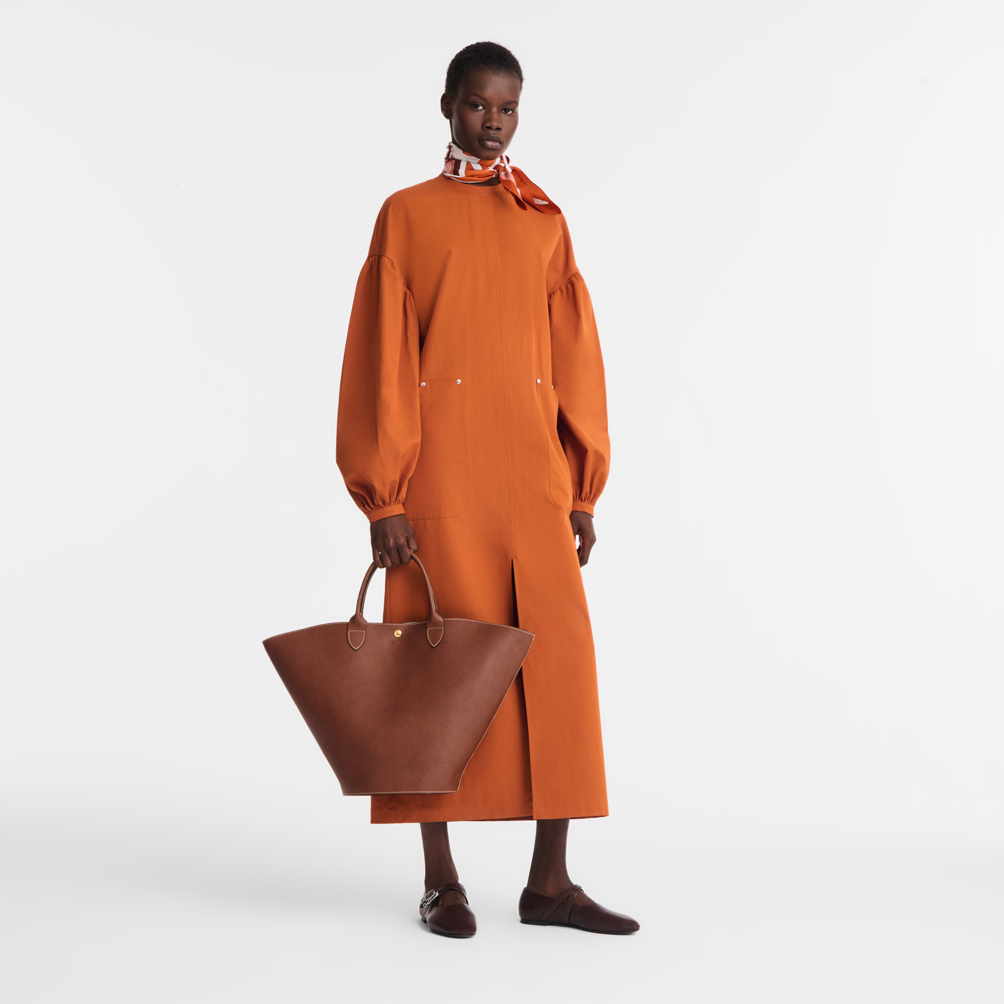 Épure XL Tote bag / Brown - Leather - Image 2