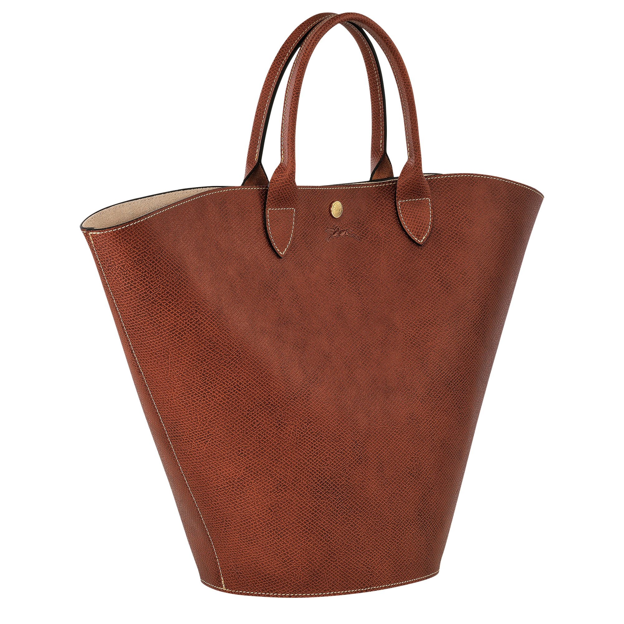 Épure XL Tote bag / Brown - Leather - Image 3