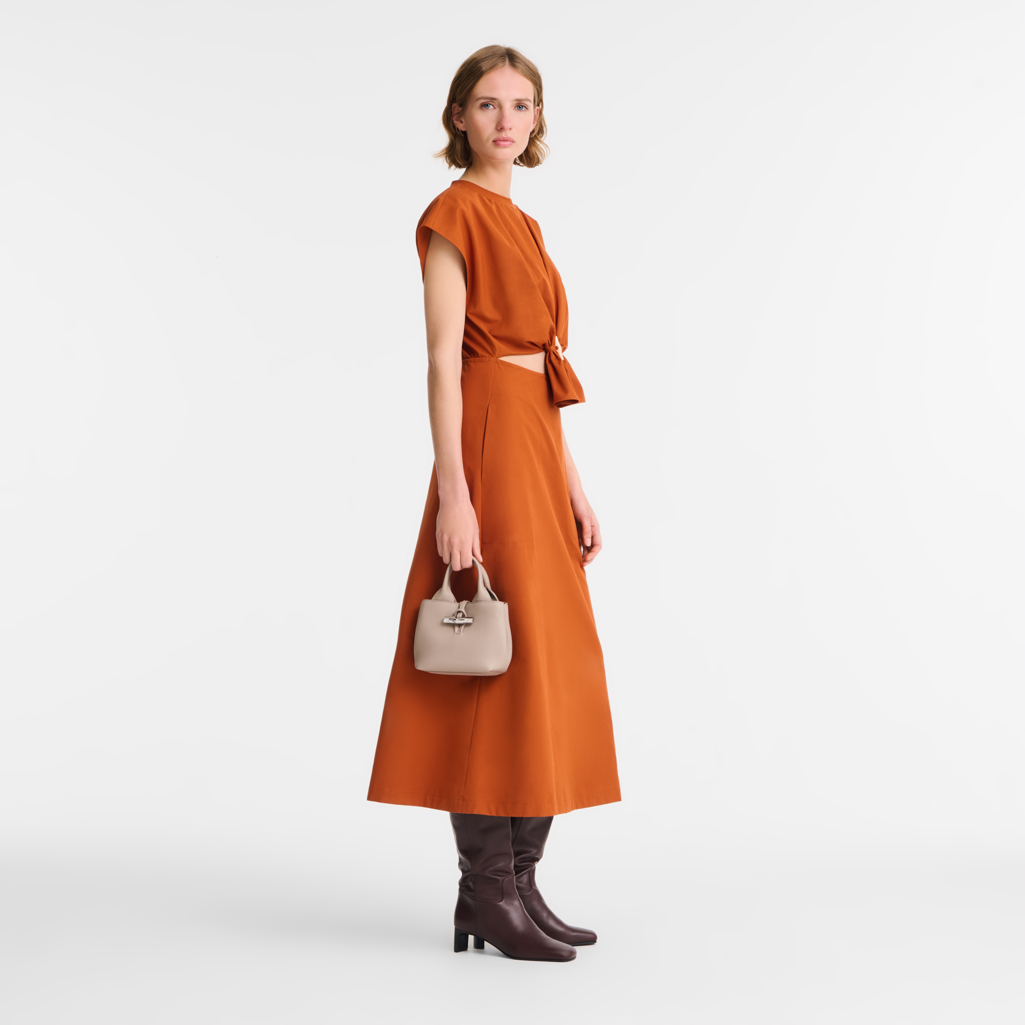 Le Roseau XS Handbag / Vermilion - Leather - Image 16