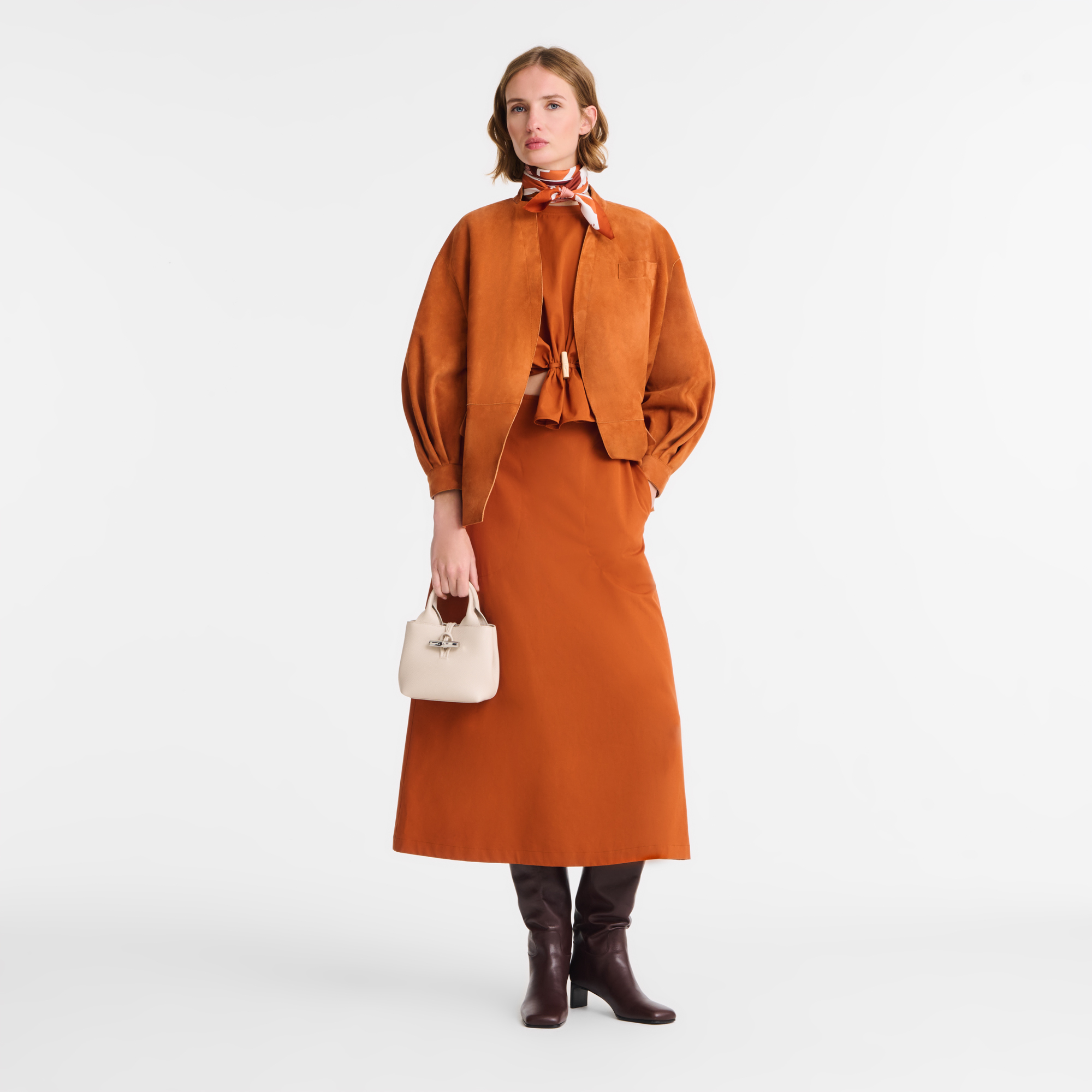 Le Roseau XS Handbag / Vermilion - Leather - Image 9