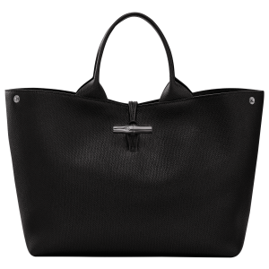Le Roseau L Handbag / Black - Leather