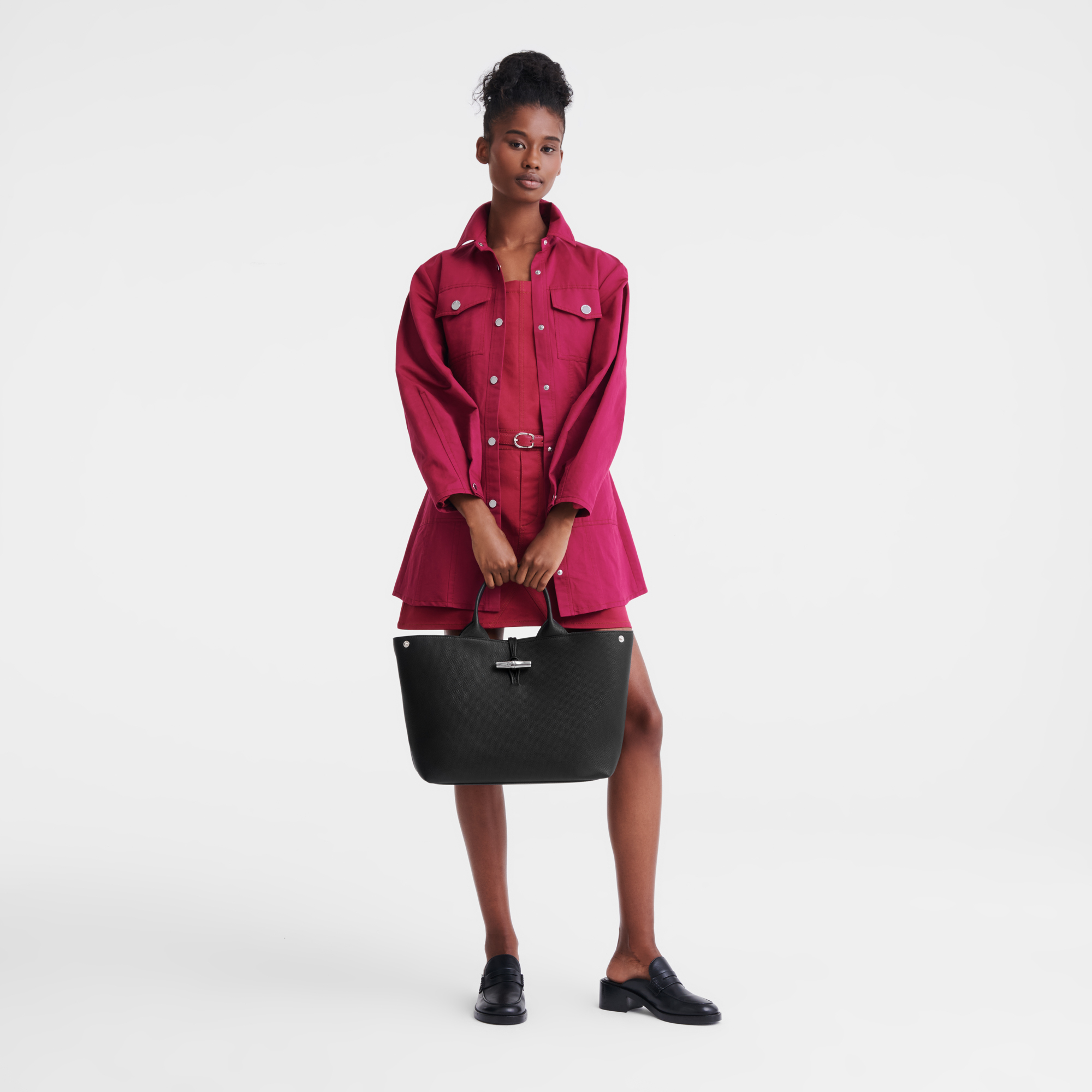 Le Roseau L Handbag / Clay - Leather - Image 14