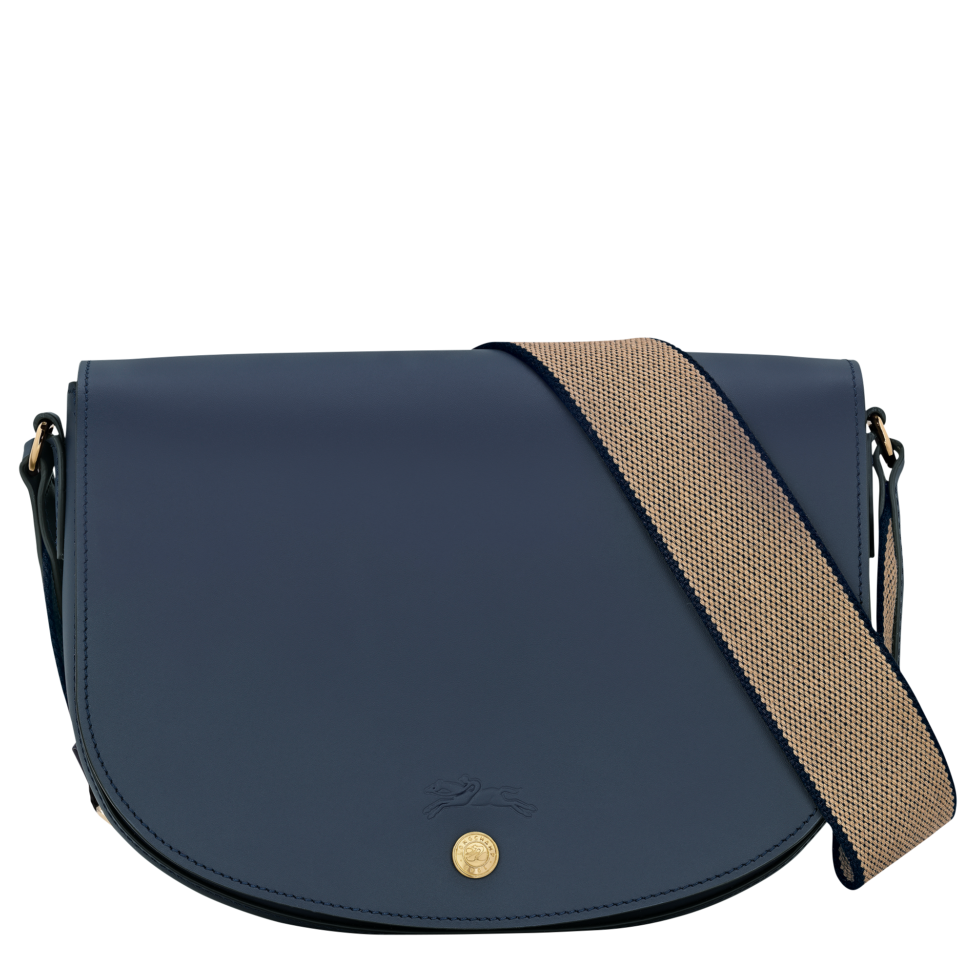 Épure M Crossbody bag / Navy - Leather