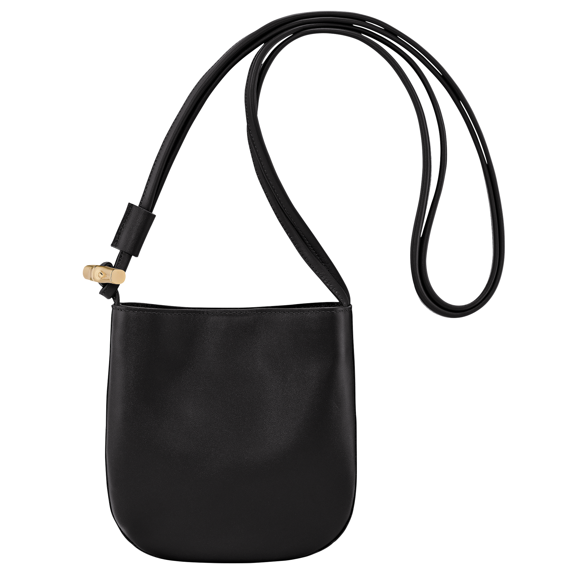 Le Roseau S Crossbody bag / Black - Leather