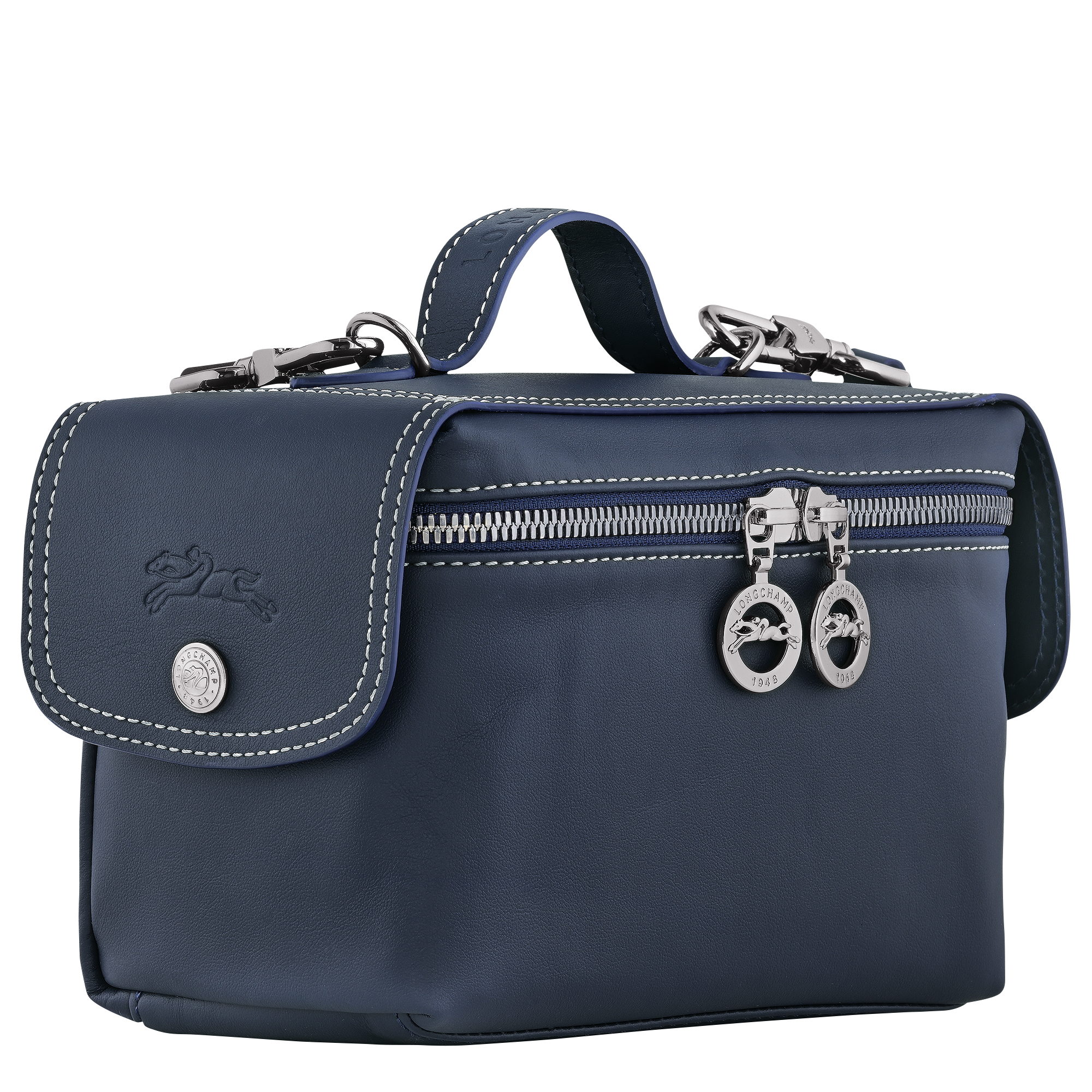 Le Pliage Xtra XS Toolkit bag / Navy - Leather - Image 3