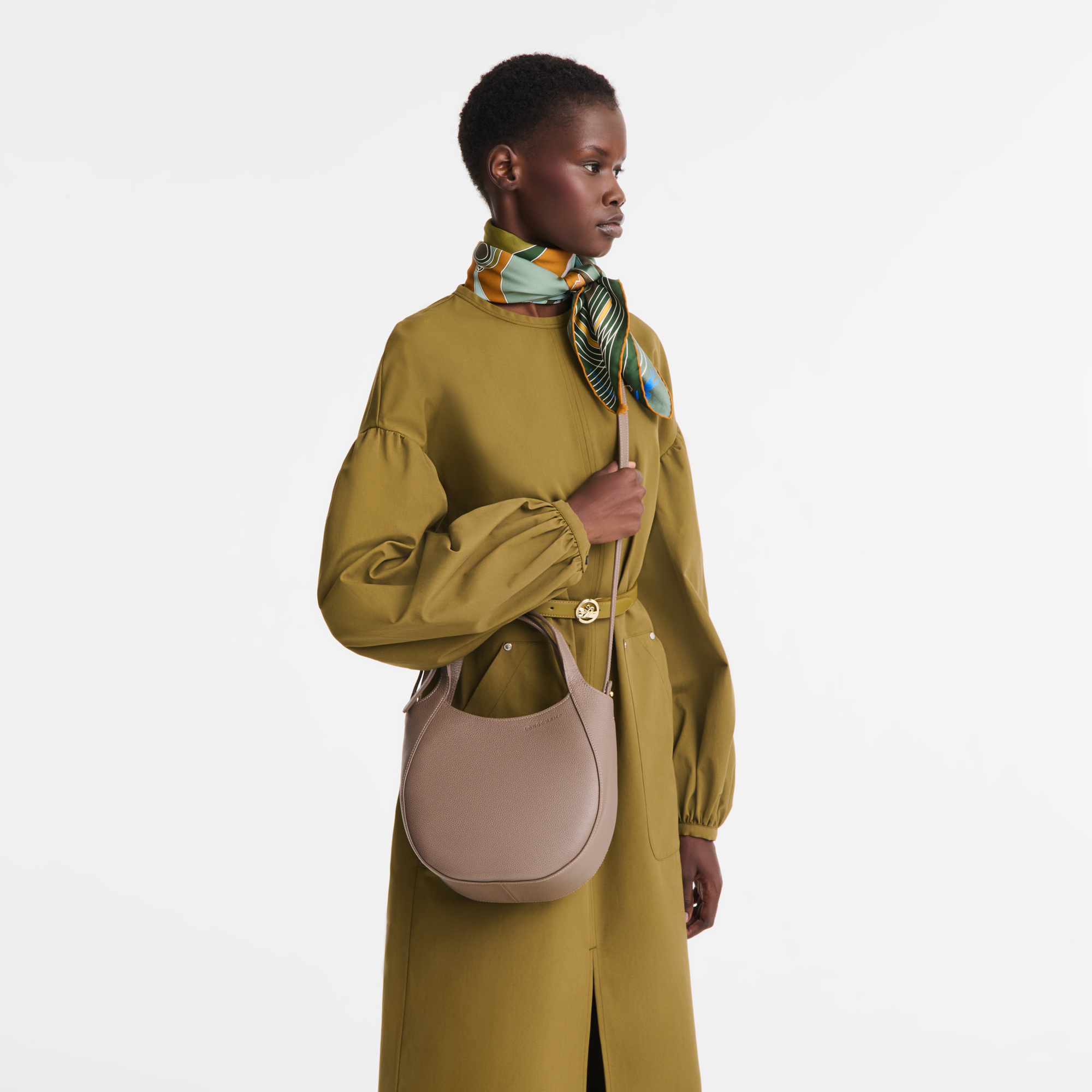 Le Foulonné S Handbag / Amber - Leather - Image 16