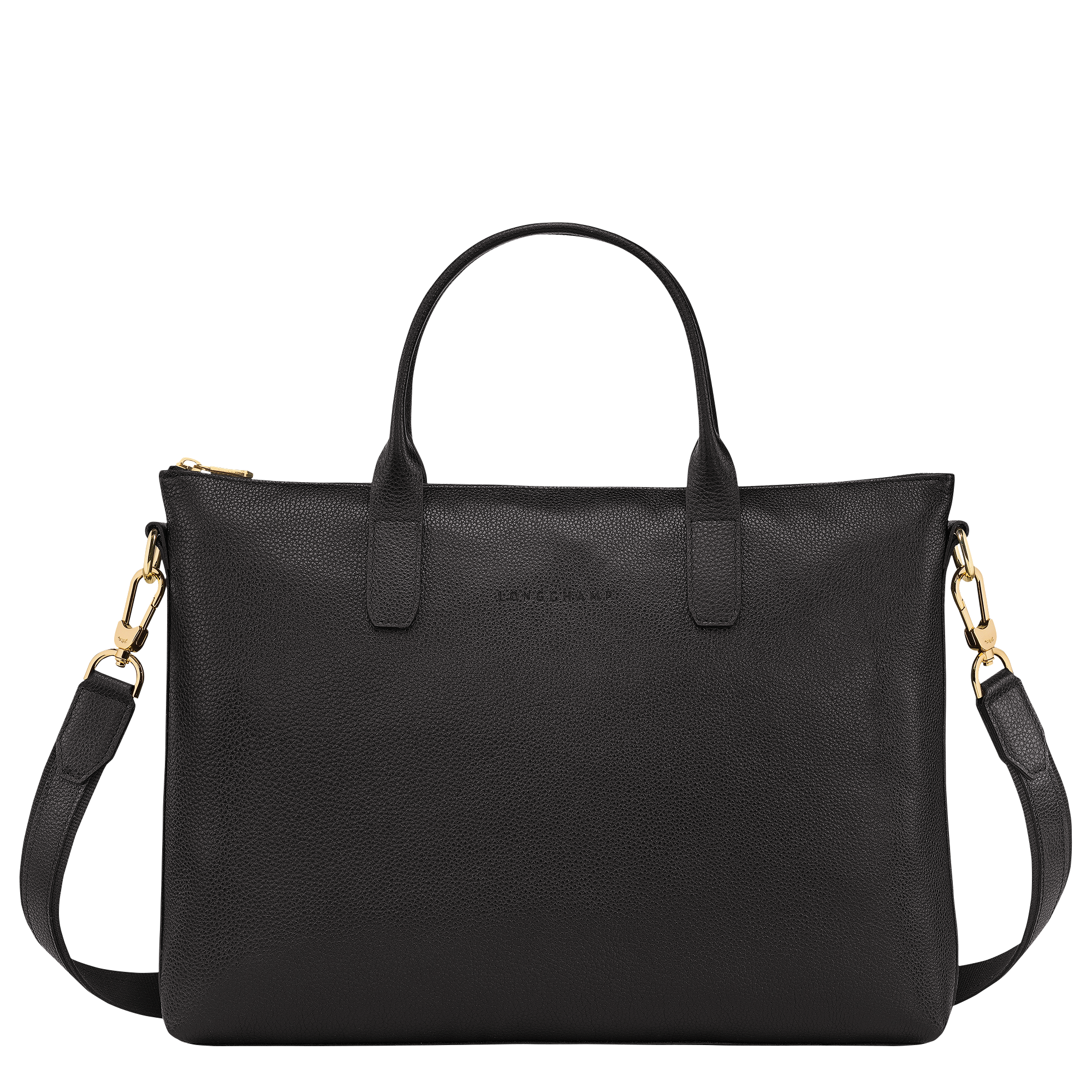 Le Foulonné S Briefcase / Black - Leather