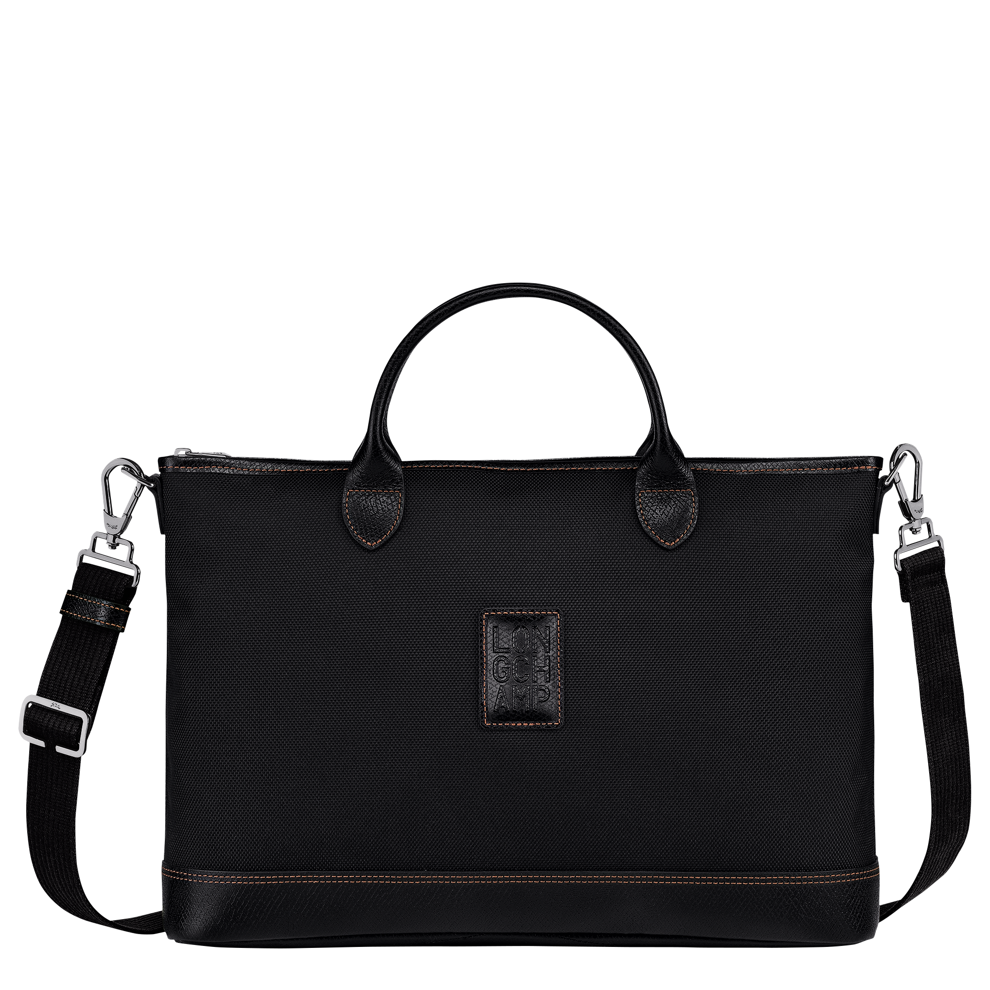 Boxford S Briefcase / Black - Recycled canvas