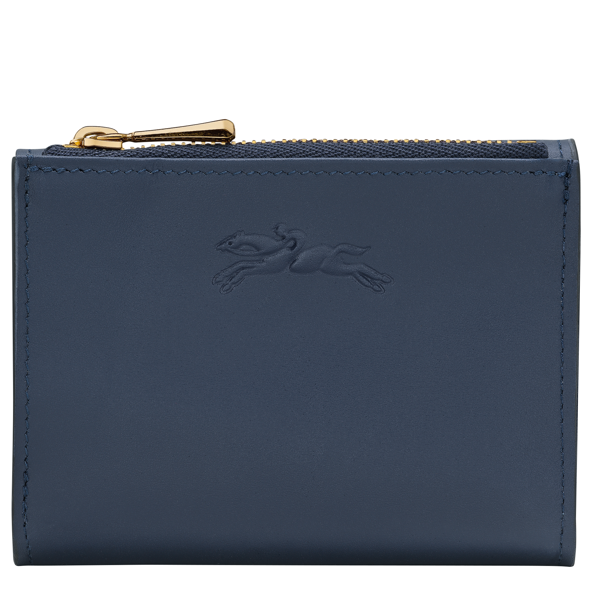 Épure Compact wallet / Navy - Leather
