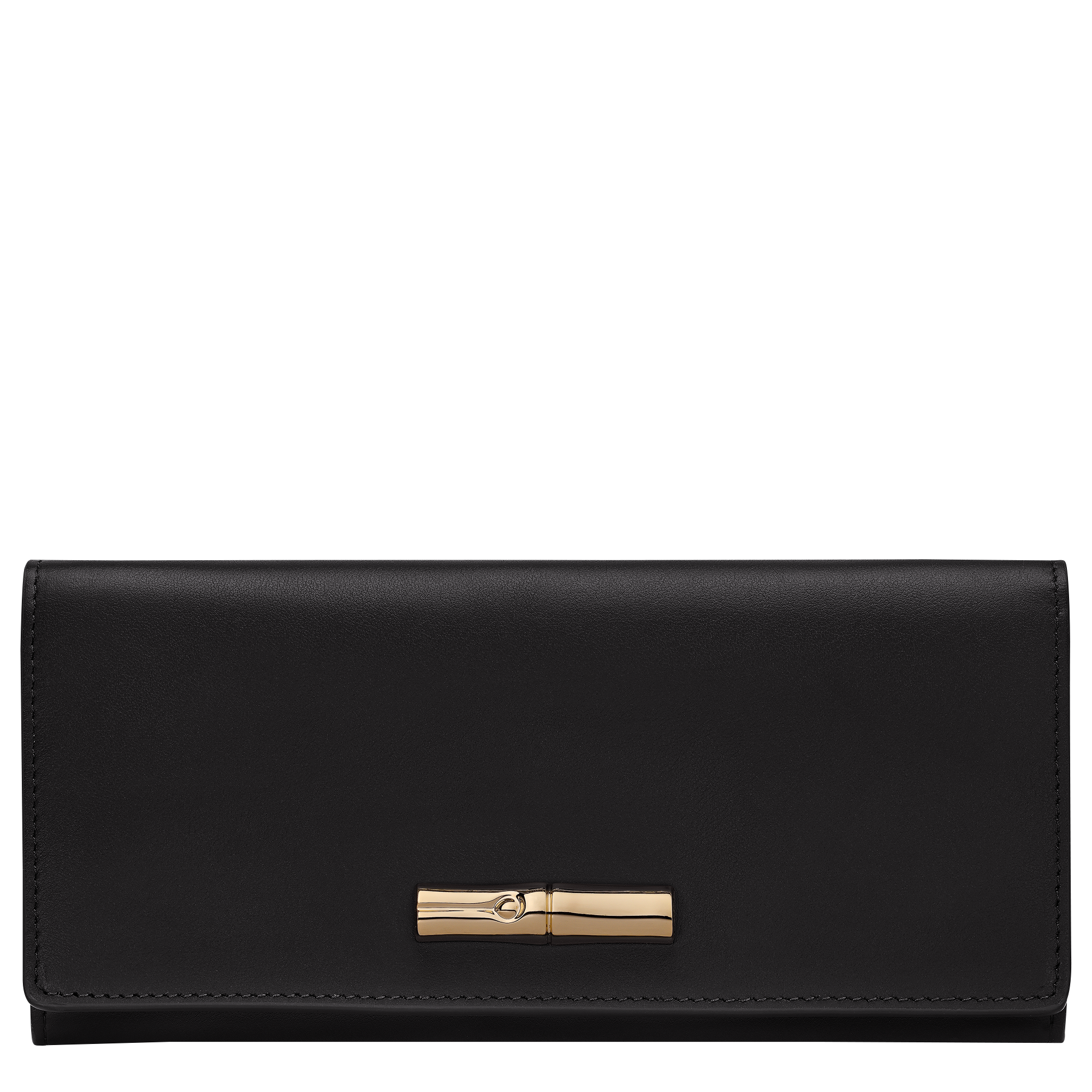 Le Roseau Long continental wallet / Black - Leather