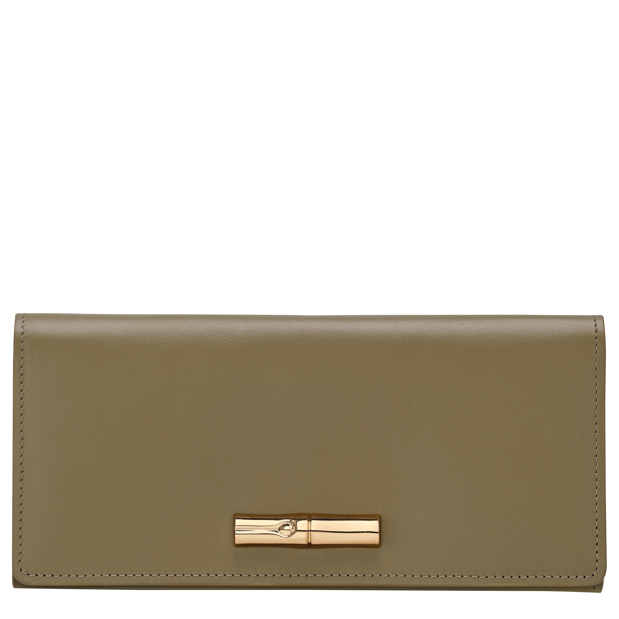 Le Roseau Long continental wallet / Olive - Leather