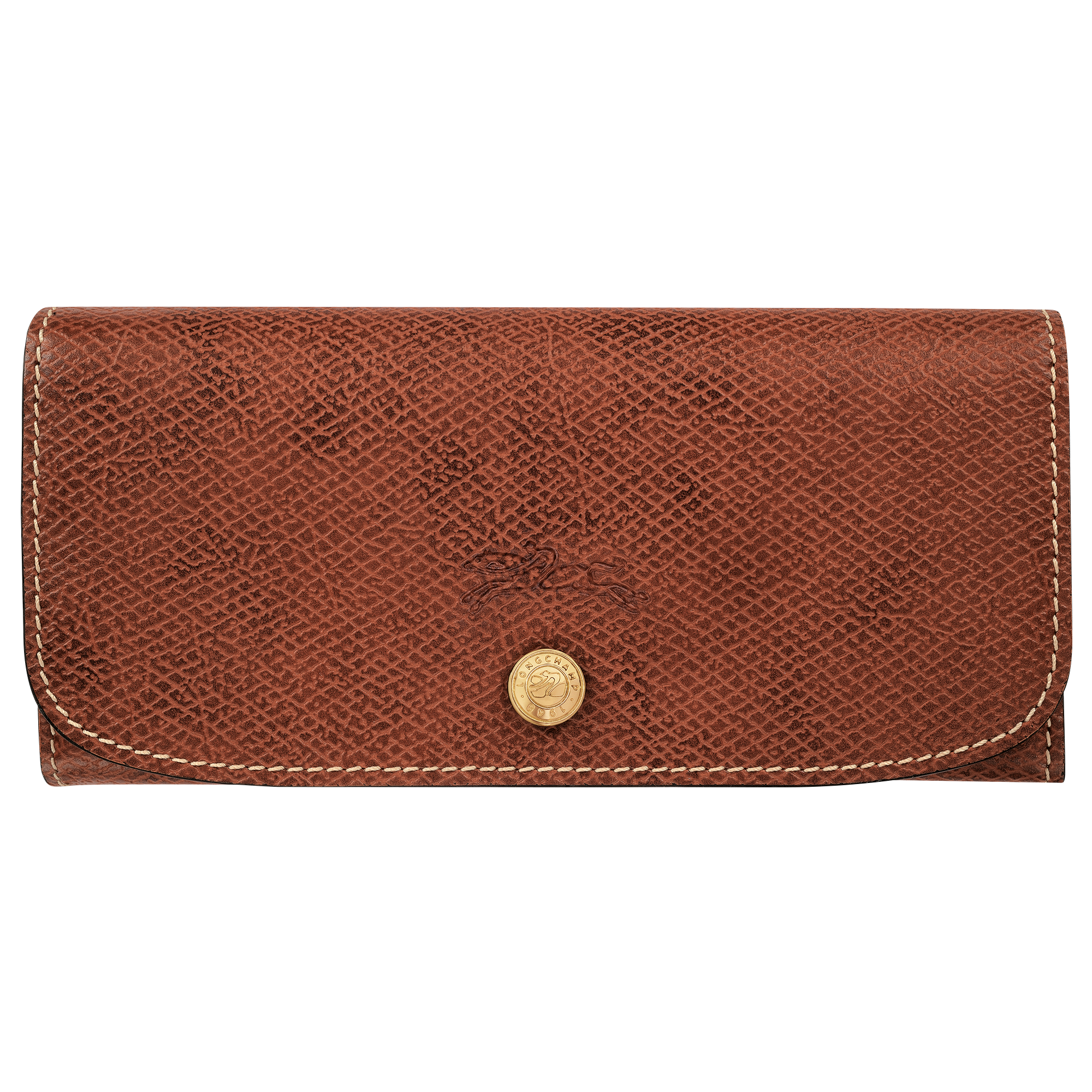 Épure Long continental wallet / Brown - Leather