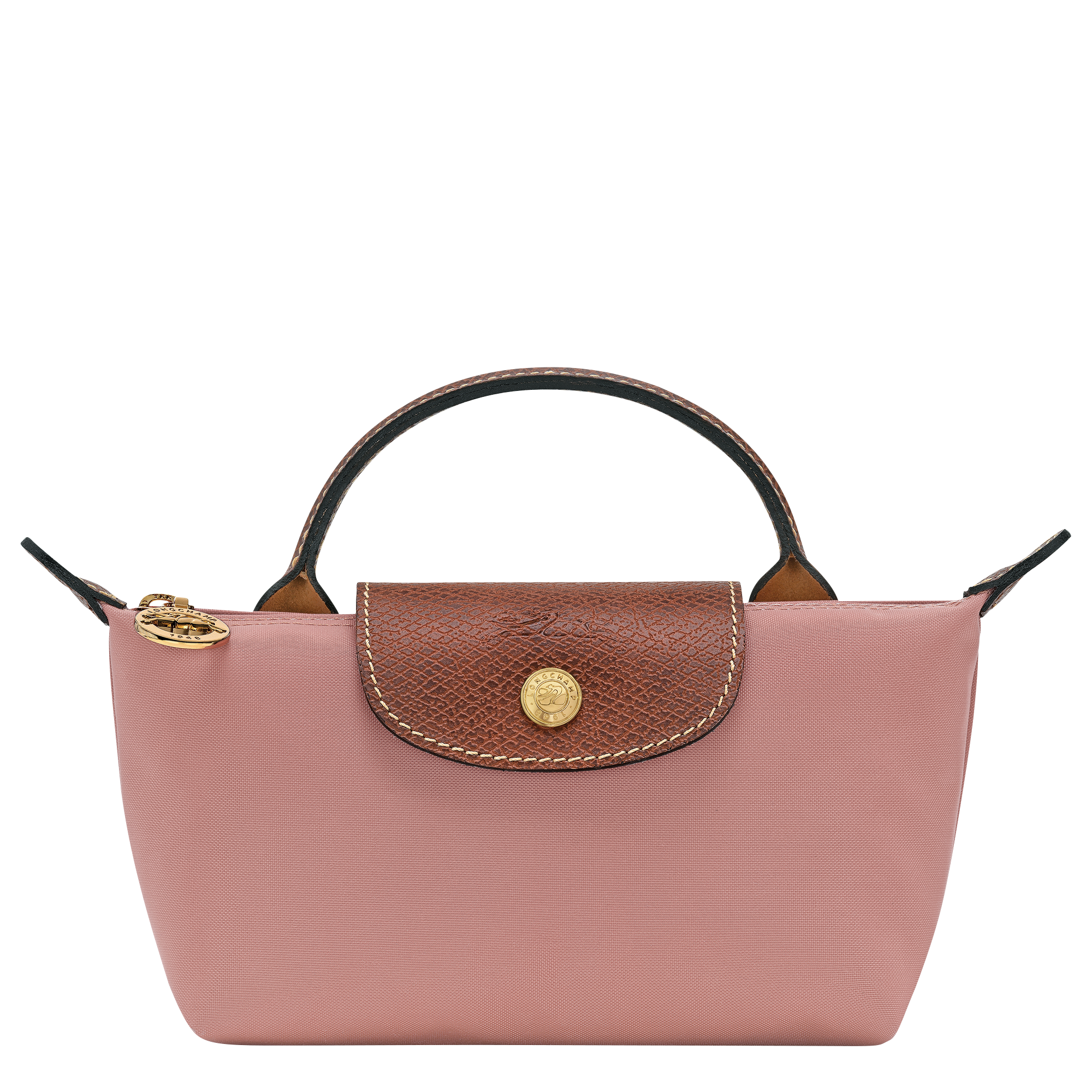 Le Pliage Original Pouch with handle / Pink Tea - Recycled canvas