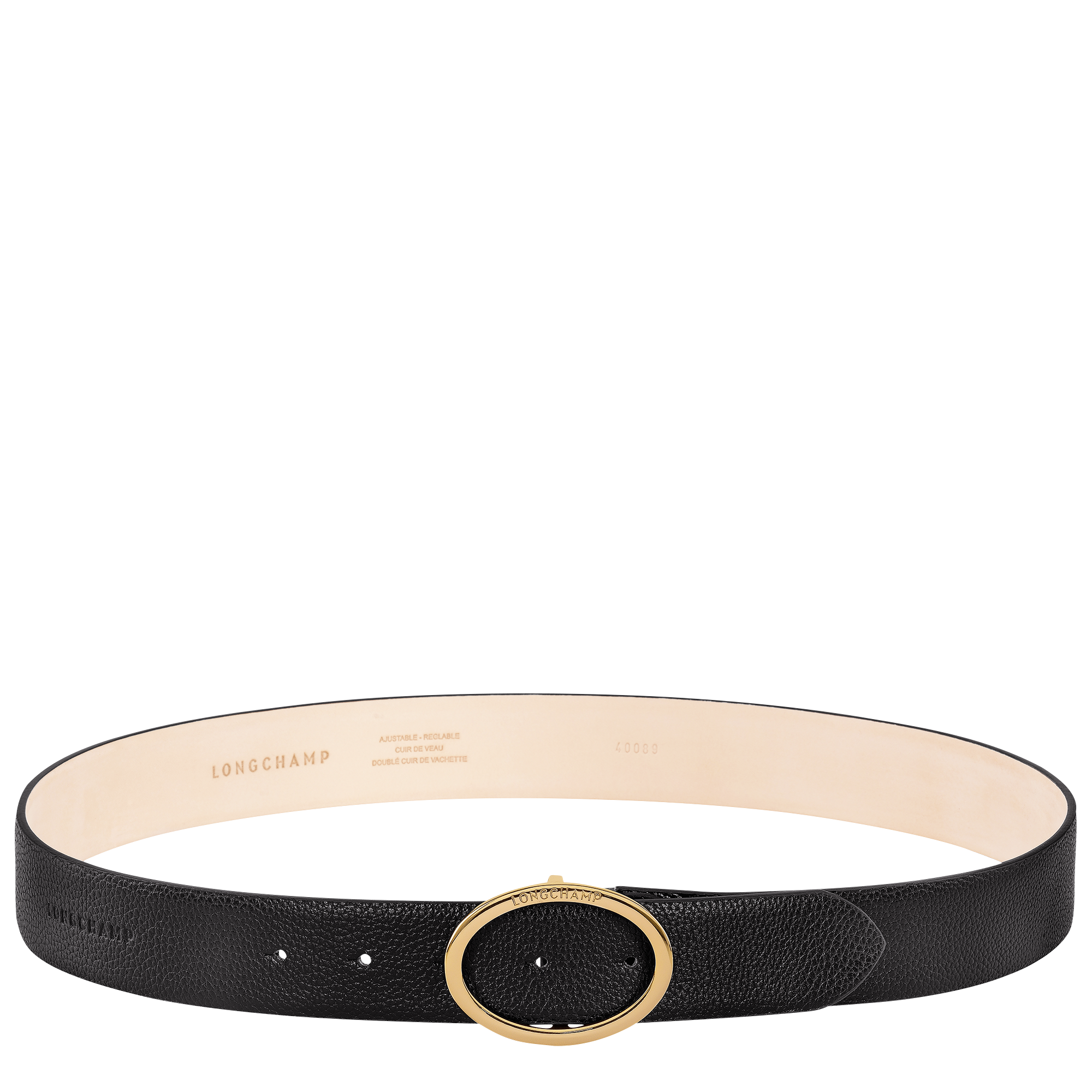 Le Foulonné Ladies' belt / Black - Leather