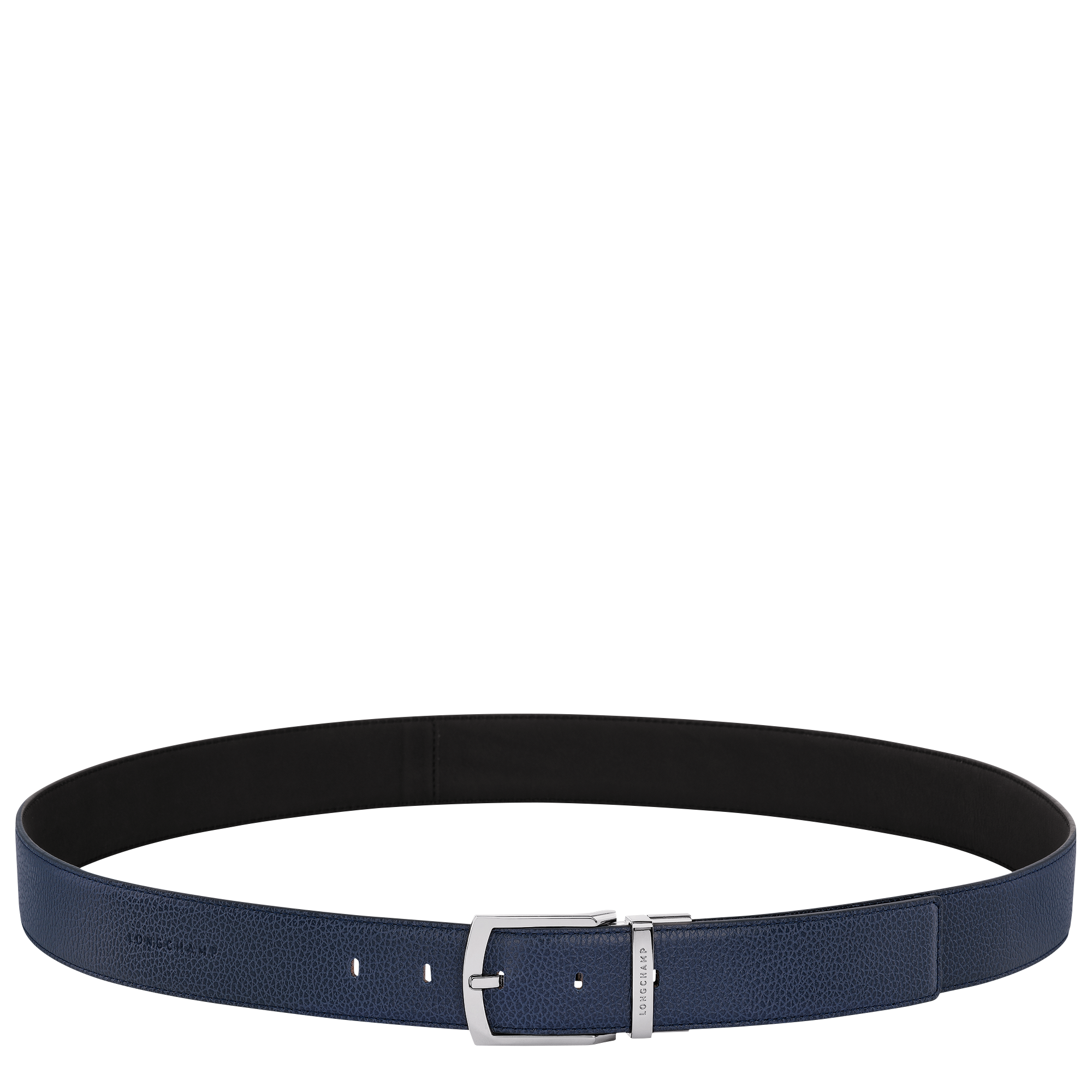 Le Foulonné Men's belt / Navy/Black - Leather