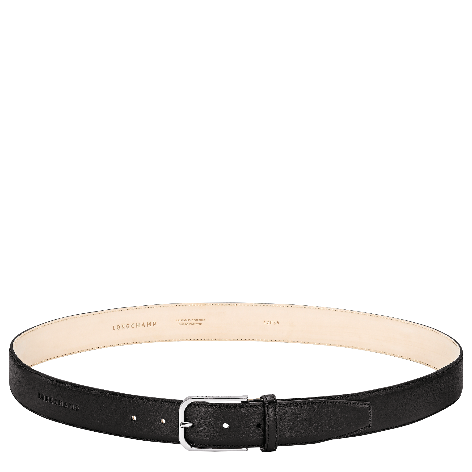 Longchamp Business Men's belt / Black - Leather