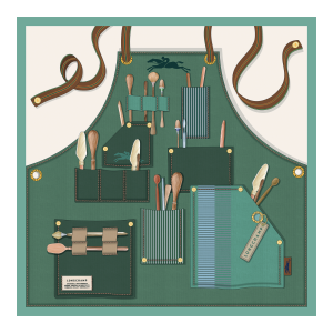 Longchamp Worker Silk scarf 50 / British Green - Silk