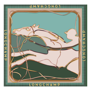 A toute Allure Silk scarf 90 / Oregano - Silk