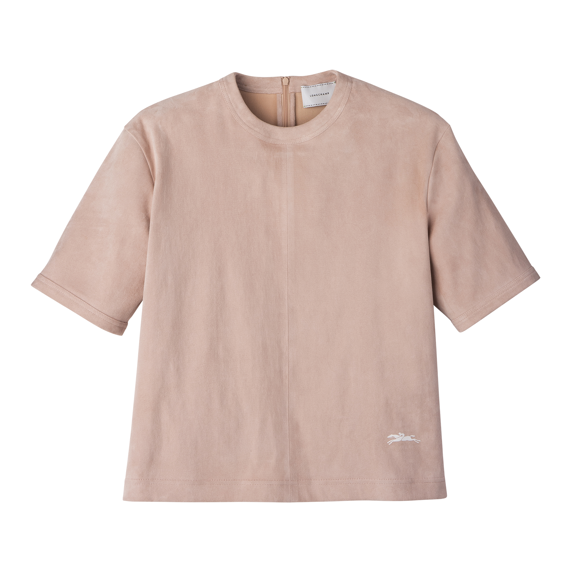 Short leather top / Pink - Leather