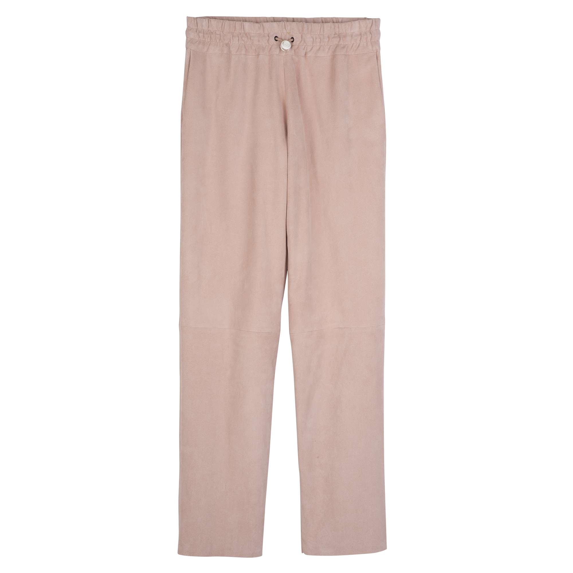 Leather straight pants / Pink - Leather