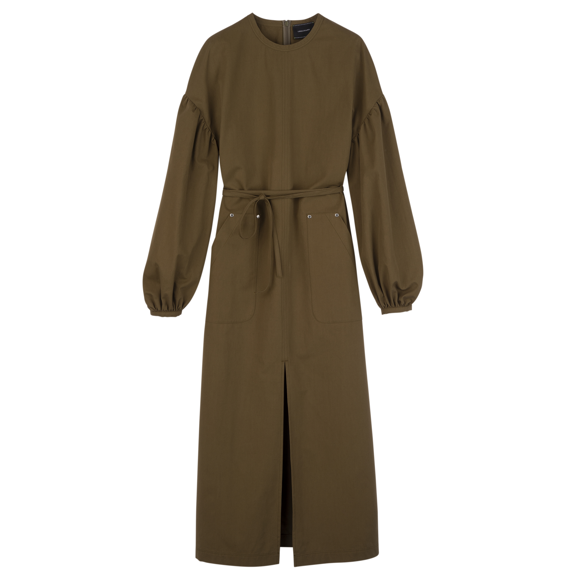 Dress / Khaki - Popelin