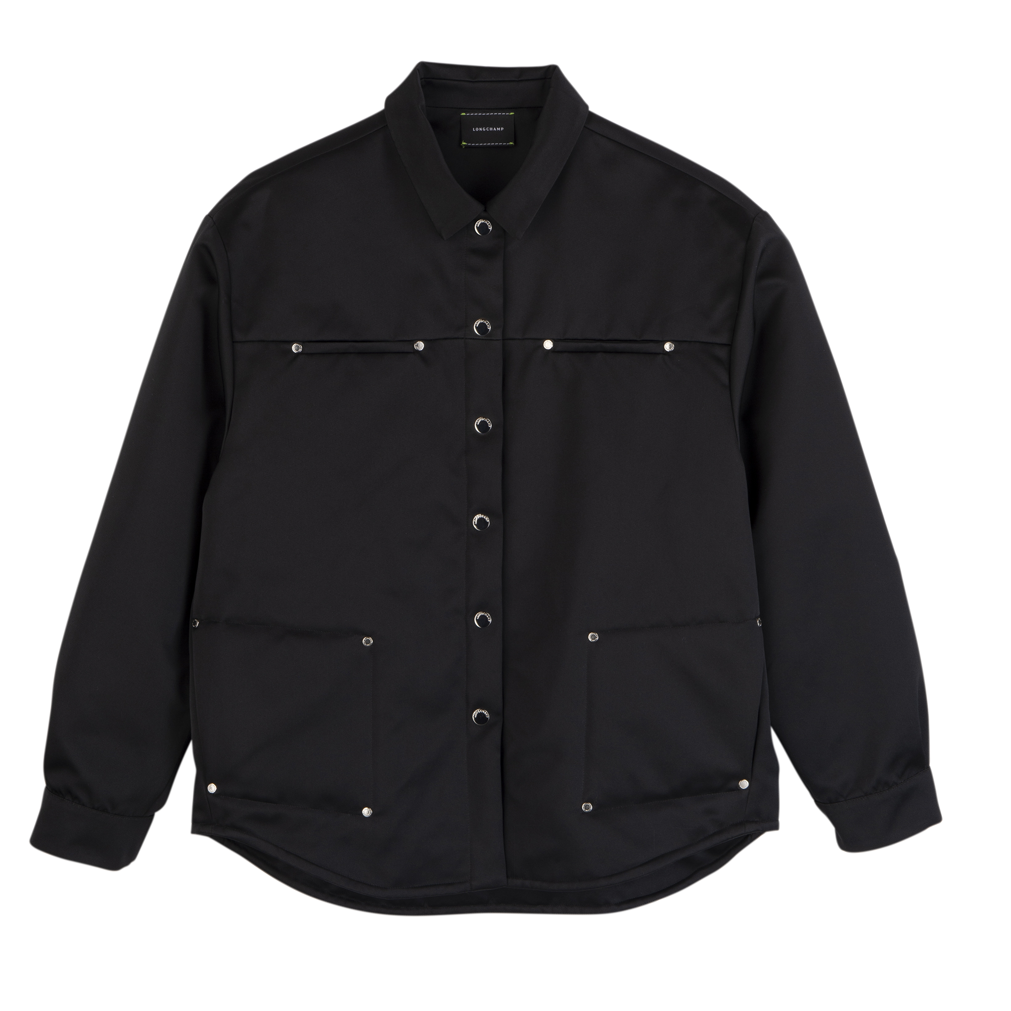 Shirt / Black - Techno satin