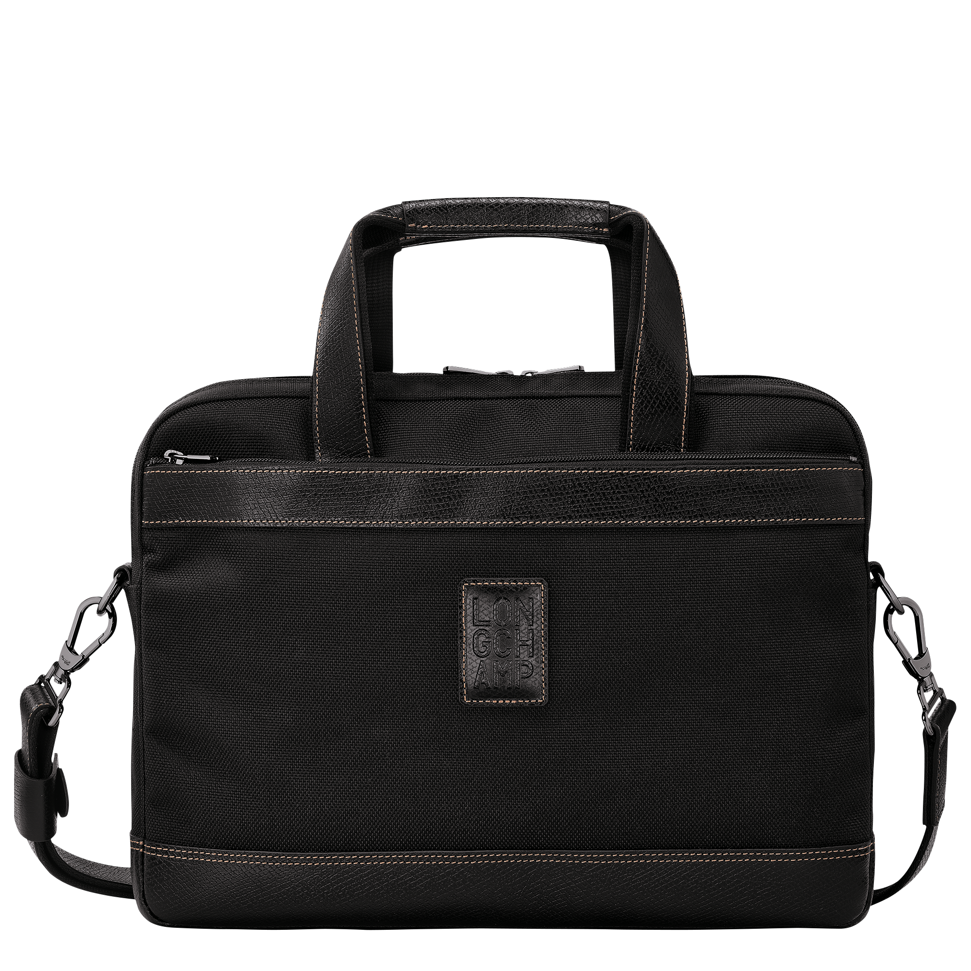 Boxford S Briefcase / Black - Recycled canvas