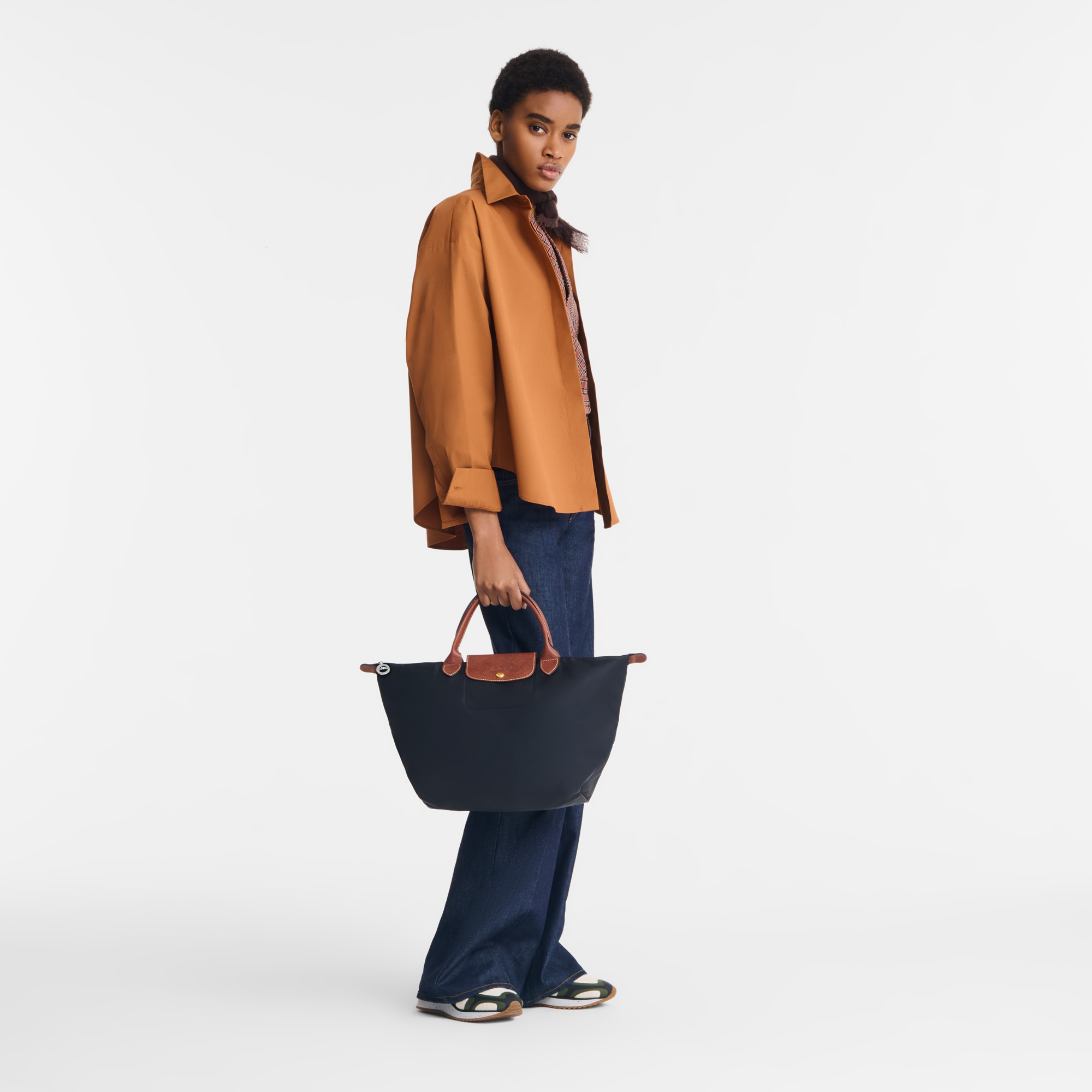 Le Pliage Original M Handbag / Fawn - Recycled canvas - Image 41