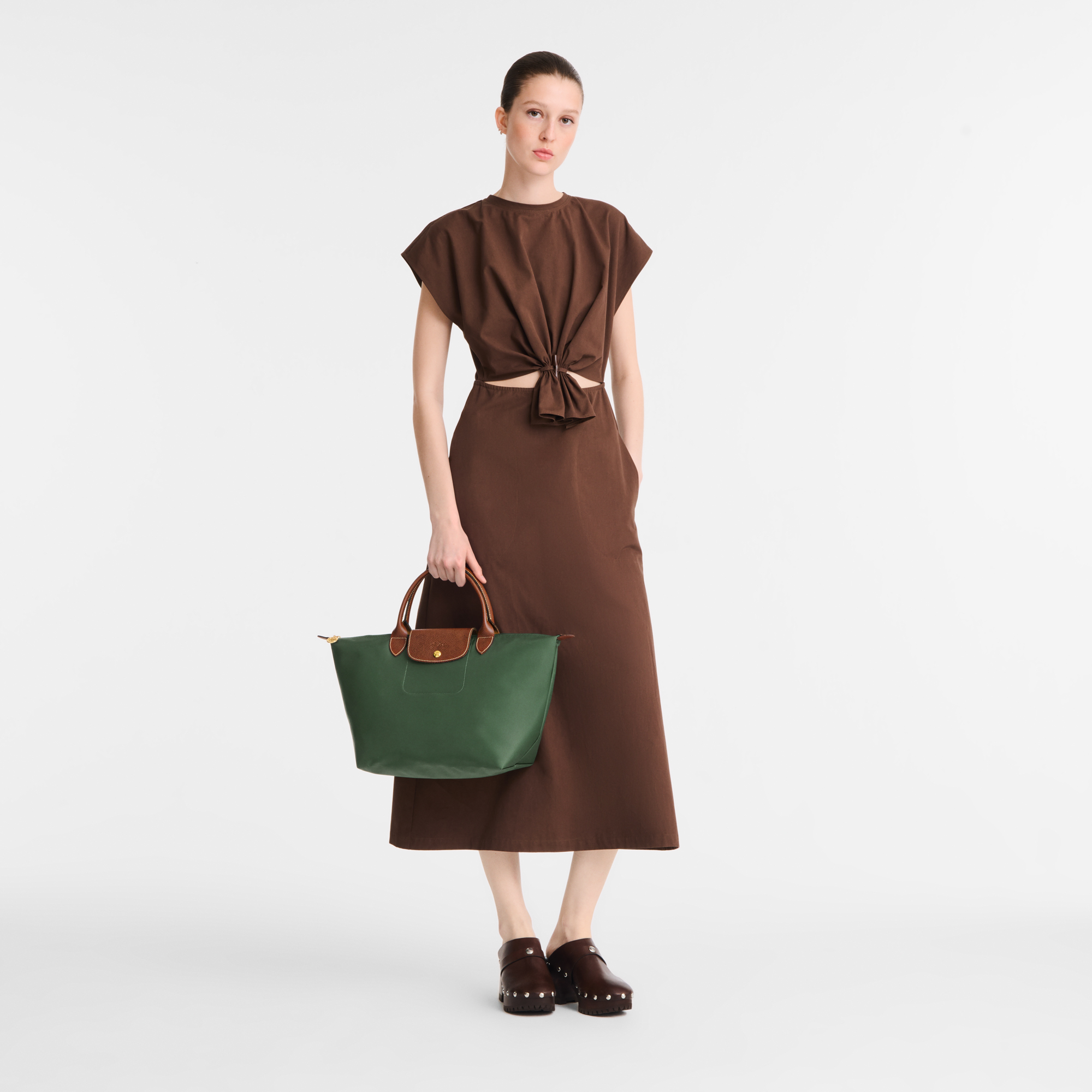 Le Pliage Original M Handbag / Fawn - Recycled canvas - Image 67