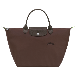 Le Pliage Green M Handbag / Mocha - Recycled canvas
