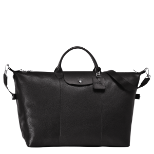 Le Foulonné XL Travel bag / Black - Leather