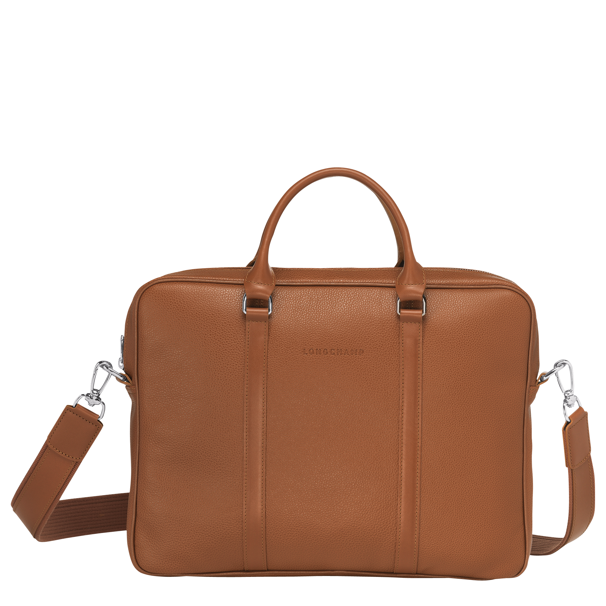 Le Foulonné XS Briefcase / Caramel - Leather