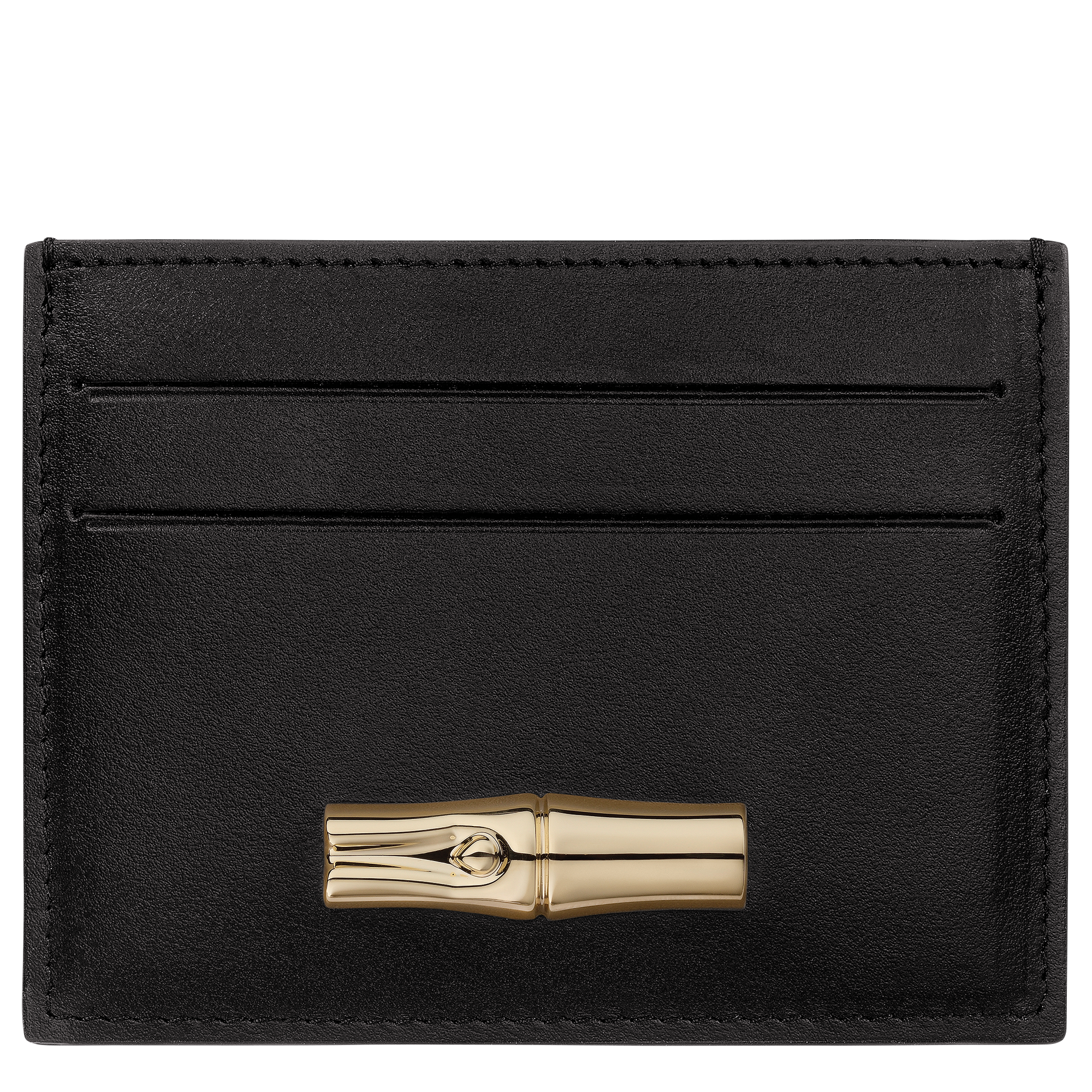 Le Roseau Card holder / Black - Leather