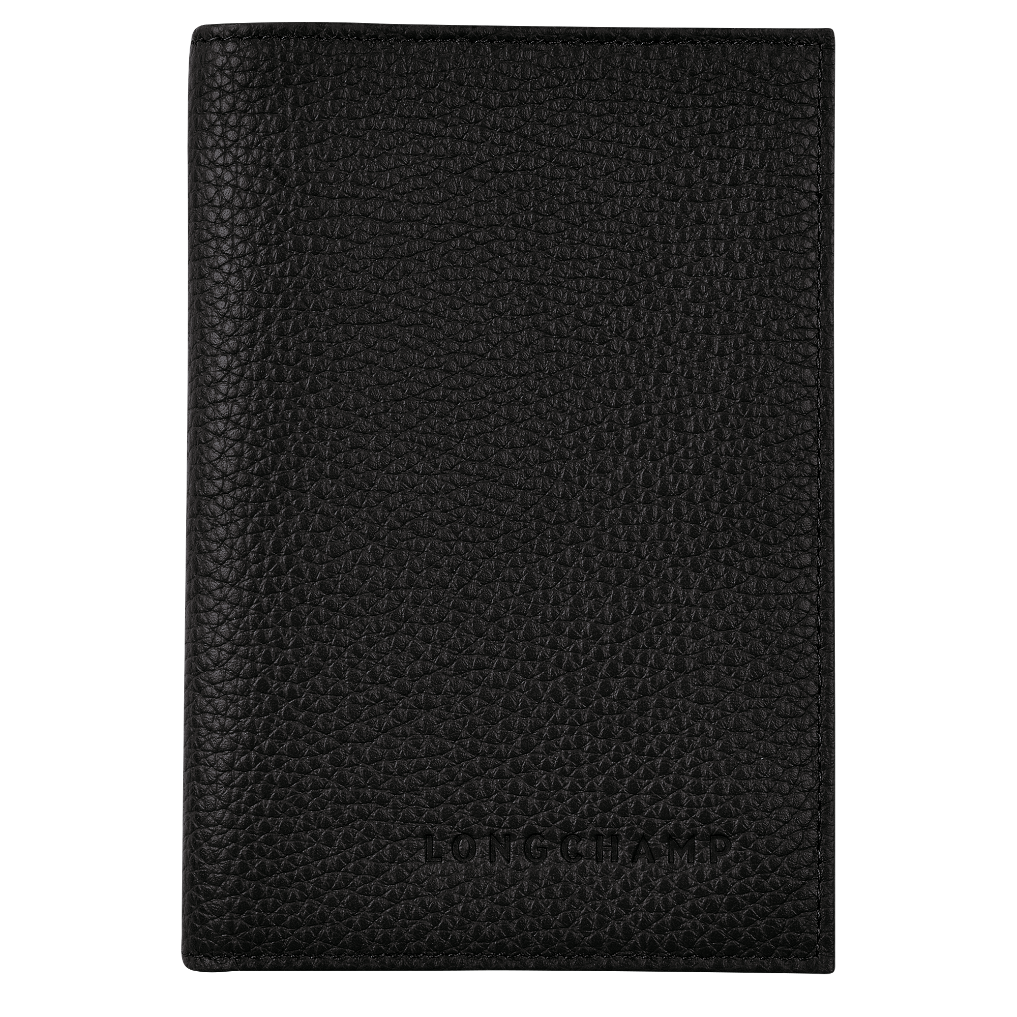 Le Foulonné Passport cover / Black - Leather