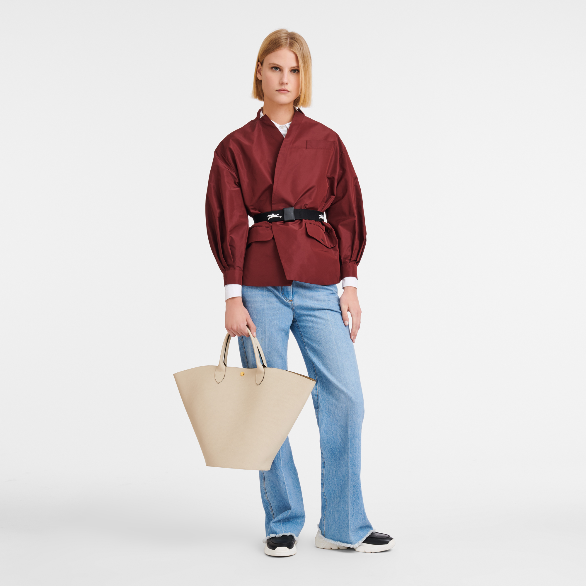 Épure XL Tote bag / Brown - Leather - Image 8