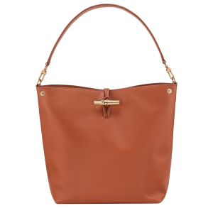 Le Roseau M Hobo bag / Bark - Leather