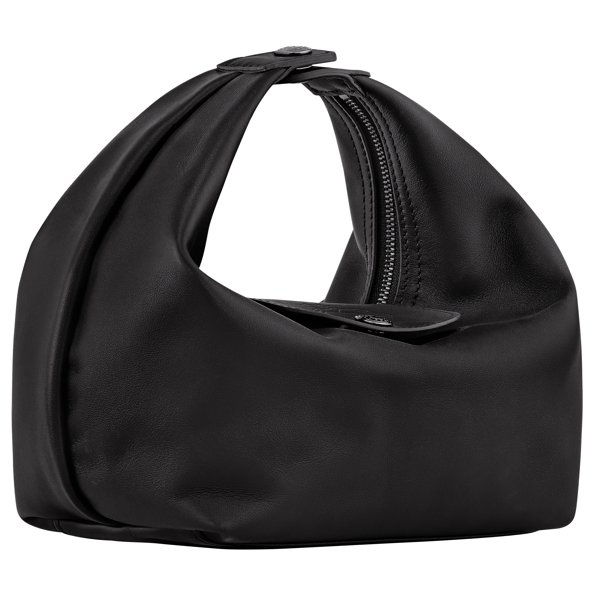 Le Pliage Xtra XS Handbag / Black - Leather - Image 3