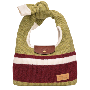 Le Pliage Collection Shoulder bag / Pistachio/Burgundy - Canvas