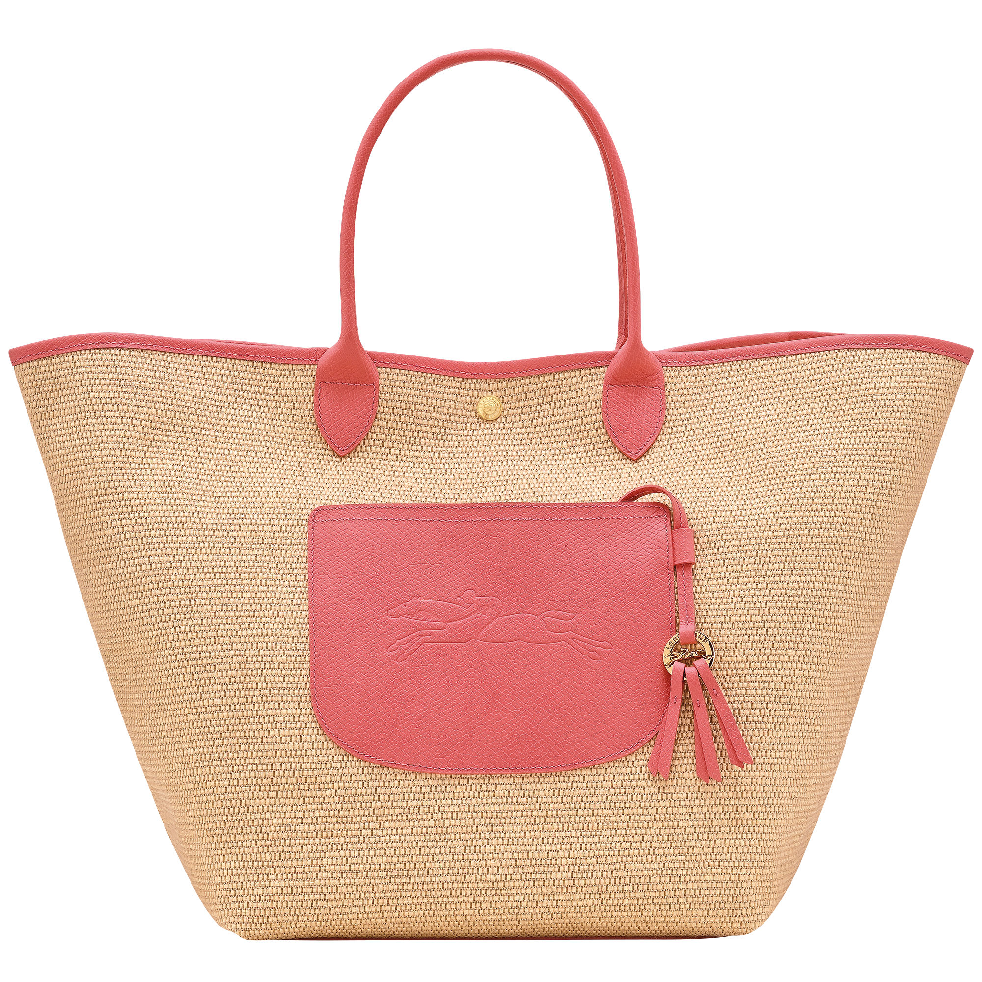 Le Pliage Collection L Basket bag / Blush - Canvas