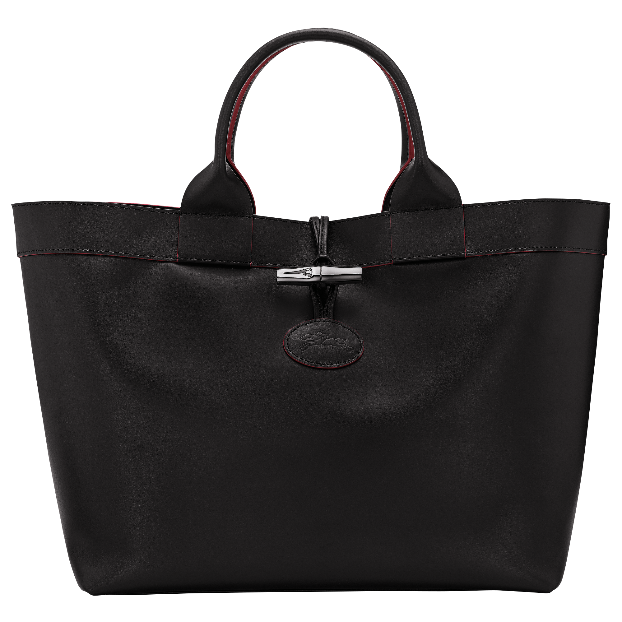 Le Roseau L Tote bag / Red - Leather - Image 7