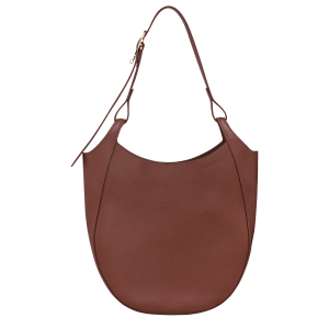 Le Foulonné L Hobo bag / Coffee - Leather