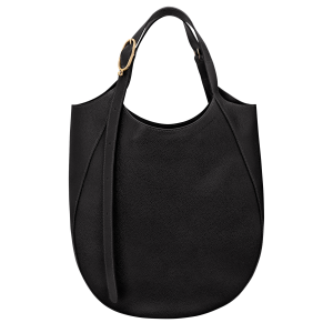 Le Foulonné XL Tote bag / Black - Leather
