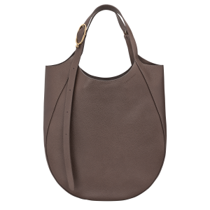Le Foulonné XL Tote bag / Taupe - Leather