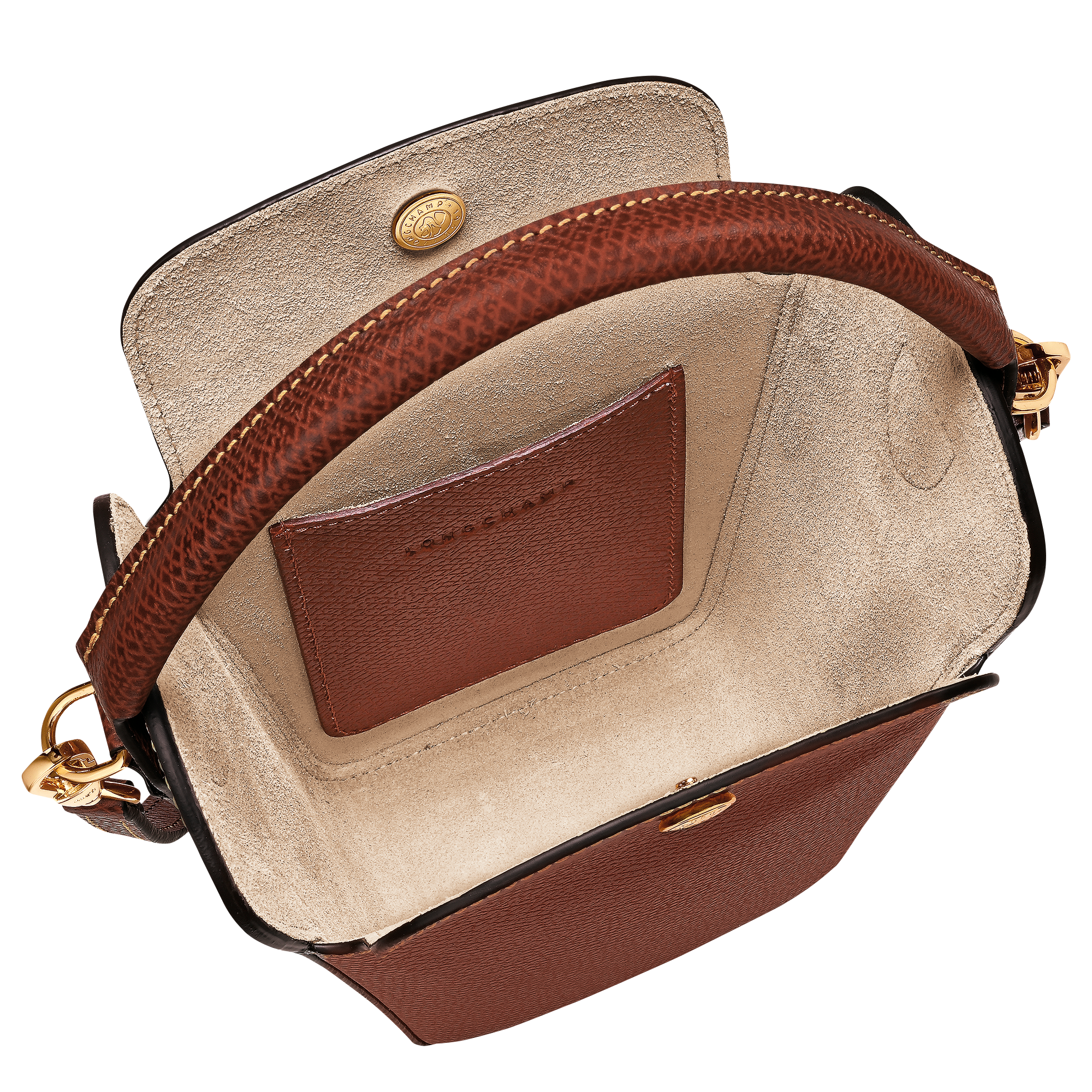 Épure Pop corn bag / Brown - Leather - Image 5