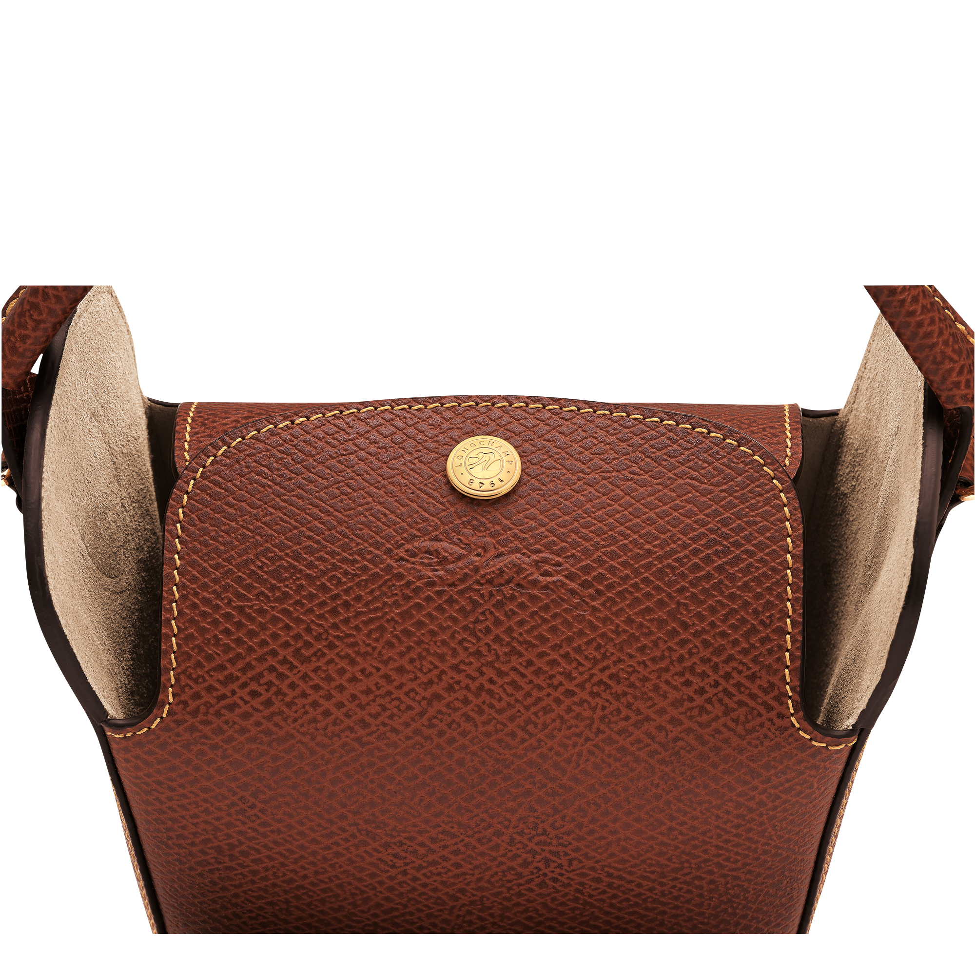 Épure Pop corn bag / Brown - Leather - Image 6