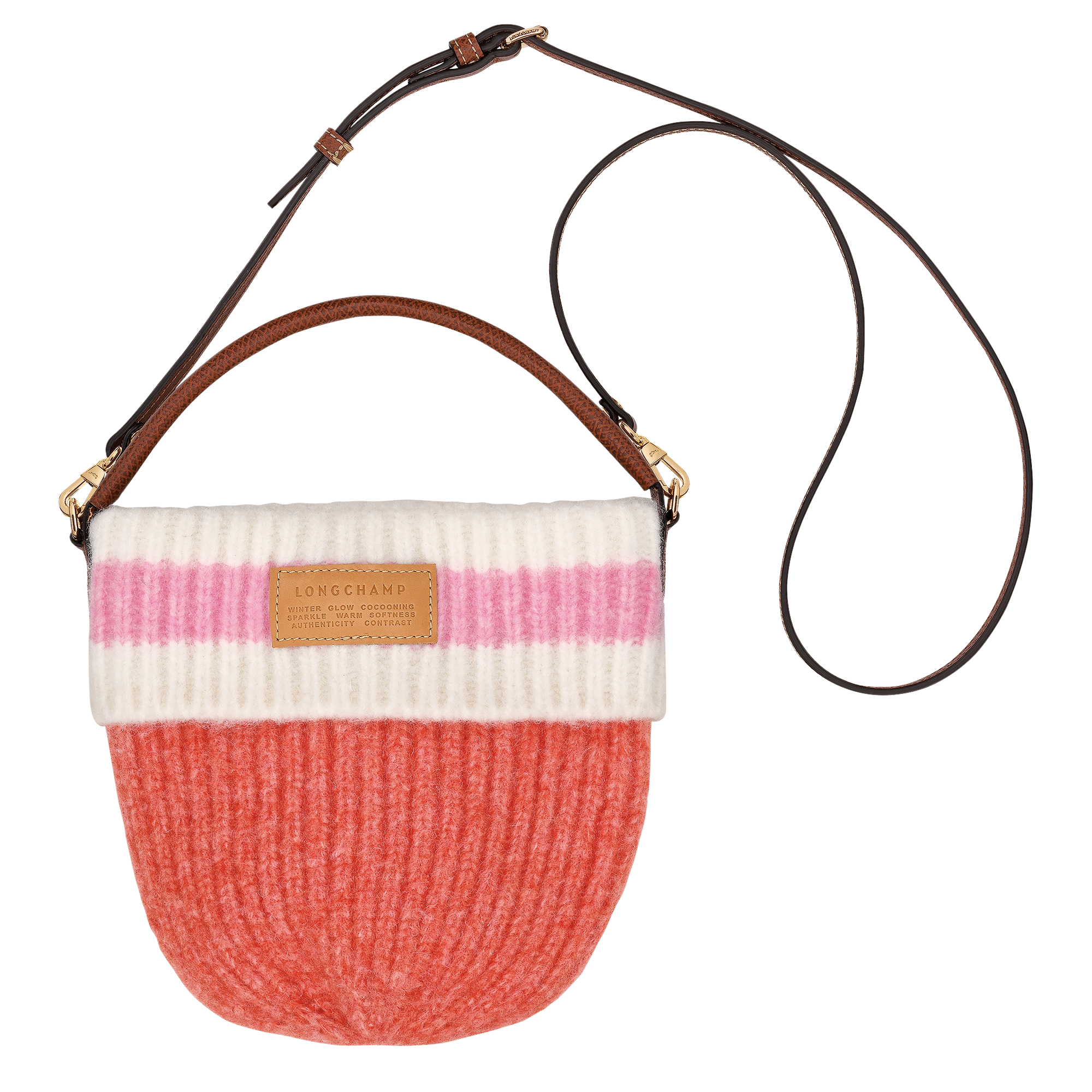 Le Pliage Collection Crossbody bag / Coral/Pink - Canvas