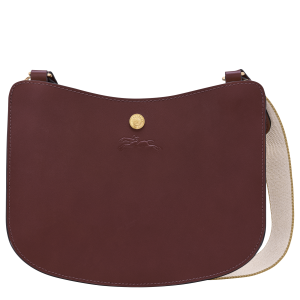 Épure Crossbody bag / Burgundy - Leather