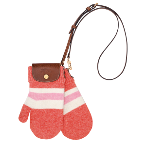 Le Pliage Collection Mittens bag / Coral/Pink - Canvas