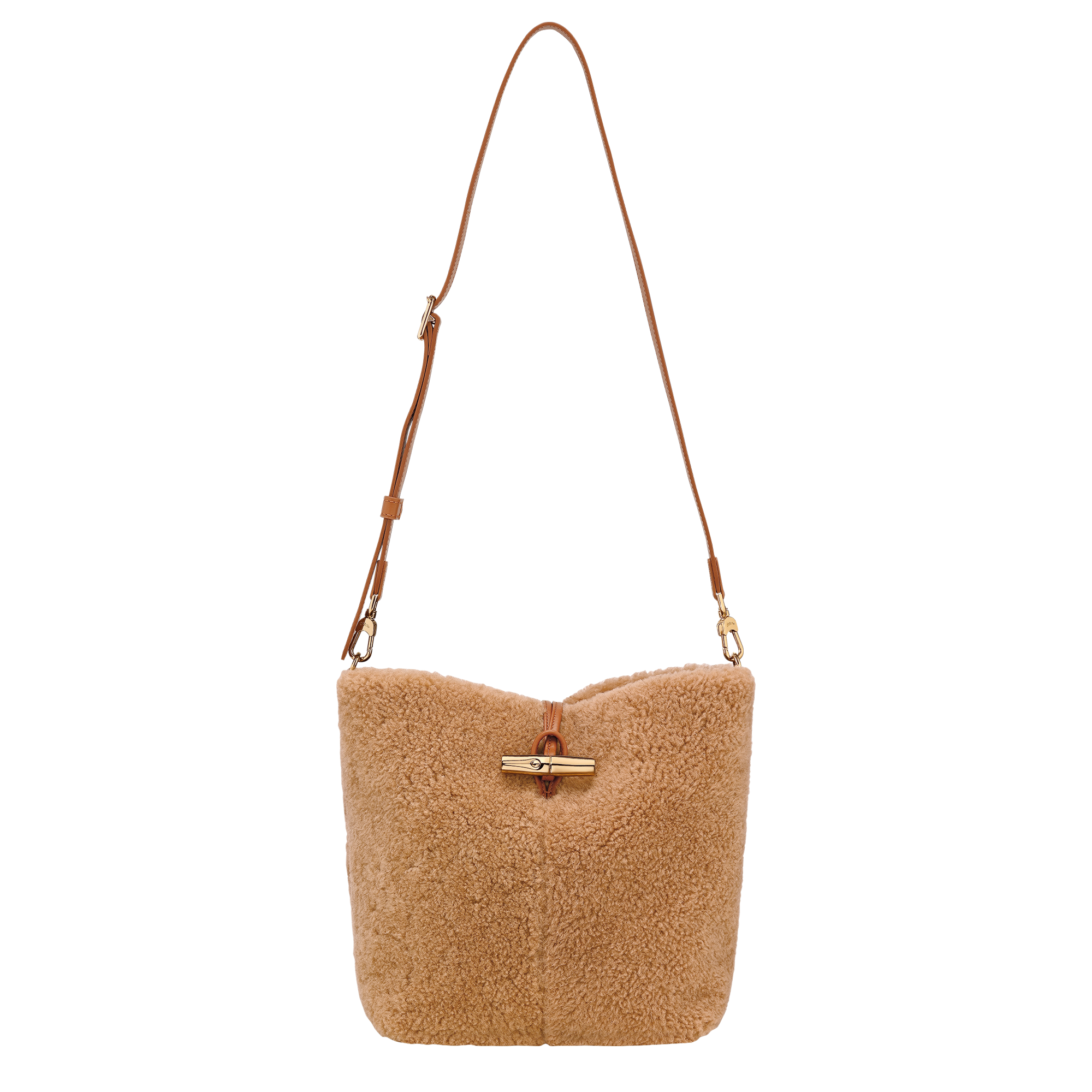 Le Roseau Crossbody bag / Camel - Leather